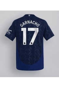 Manchester United Alejandro Garnacho #17 Voetbaltruitje Uit tenue 2024-25 Korte Mouw